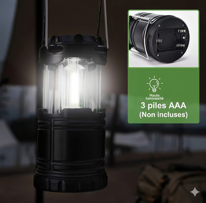 Lanterne LED Camping Pliable à Piles