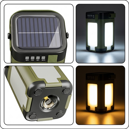 Lanterne Camping Solaire Rechargeable LED