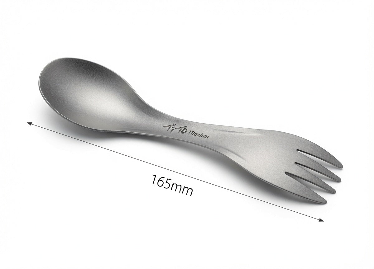 Spork Titane Ultraléger 18 g – Cuillère + Fourchette
